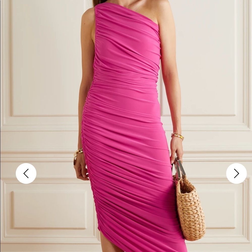 EUC Norma Kamali one-shoulder dress
